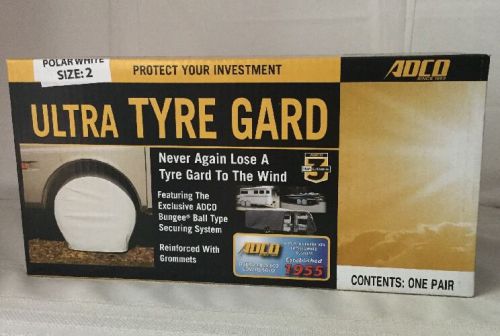 Adco 3952 white ultra tyre gard wheel cover fits 30&#034;-32&#034; nib
