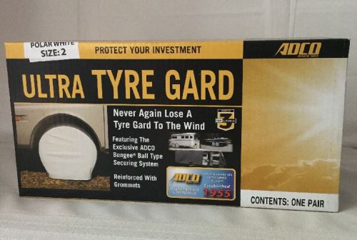 Adco 3952 white ultra tyre gard wheel cover fits 30"-32" nib