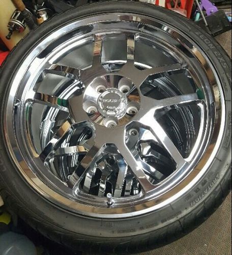 Set of 4 roush rr04 forged 20x8.5&#034; wheels with tires