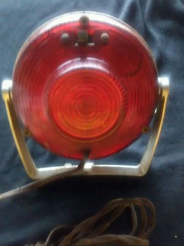 Rat rod antique red and white emergency light