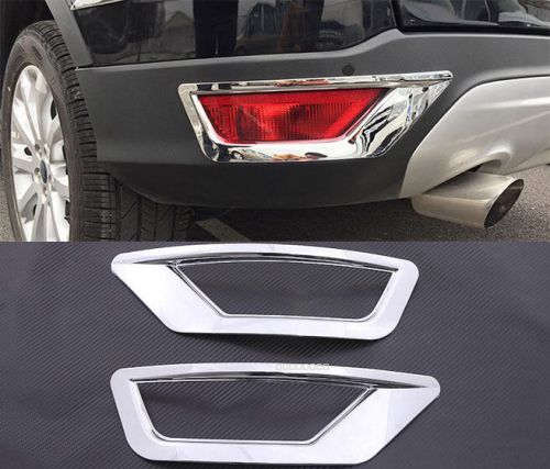 For ford kuga escape 2013 2014 2015 abs tail rear fog light lamp cover trim 2pcs