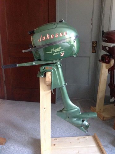 Antique vintage 1950's 3 hp johnson sea horse jw-10 outboard boat motor