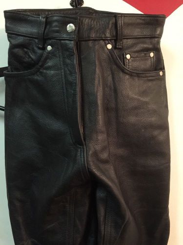 American top leather ladies leather jean style pants womens sz 0 as is