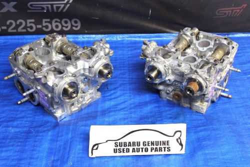 06-14 2006-2014 subaru wrx d25 cylinder heads lh/rh pair ej255 single avcs oem