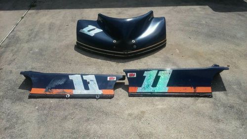 Go kart cart racing body kit bumper front nose side pods