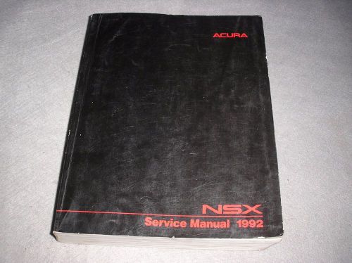 Acura nsx 1992 service shop repair manual book honda maintenance guide