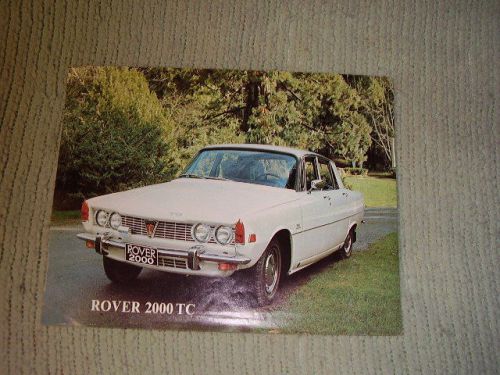 Rover 2000 tc factory sales brochure -- single sheet