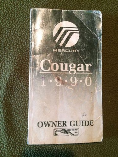 1990 mercury cougar owners manual guide book operating instructions