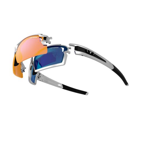 Tifosi 1241207222 escalate f.h. sunglasses - silver/black
