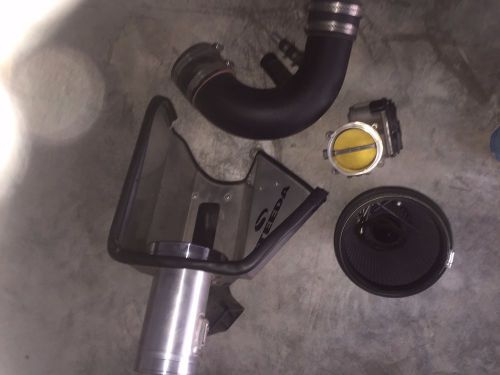 2011-2014 mustang gt cold air intake &amp; 85mm bbk throttle body