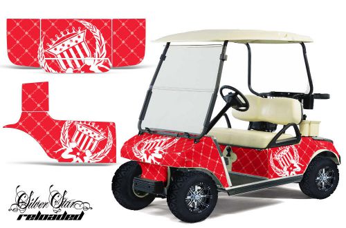 Club car golf cart parts graphic kit wrap amr racing decals 1983-2014 reload r