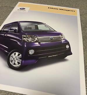 2015 subaru dias wagon japanese brochure jdm