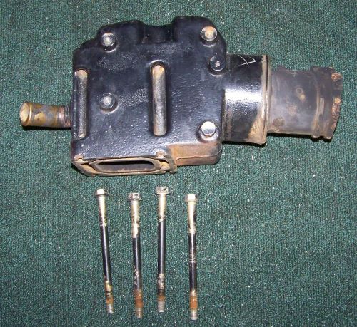 Mercruiser v6 v8 exhaust riser 4" 4.3l 5.0l 5.7l 807988-c  44354a3