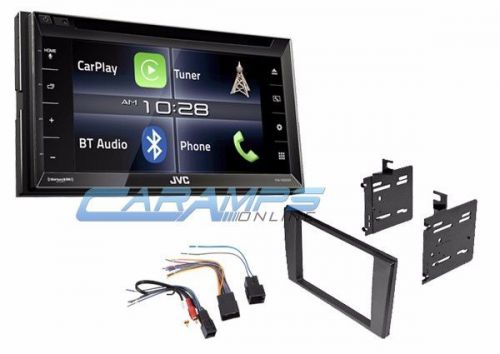 New 6.8&#034; jvc stereo radio w apple carplay &amp; bluetooth &amp; sirius xm w install kit