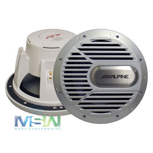 *new* alpine® swr-m100 10&#034; type-r marine boat 4-ohm subwoofer sub woofer swrm100