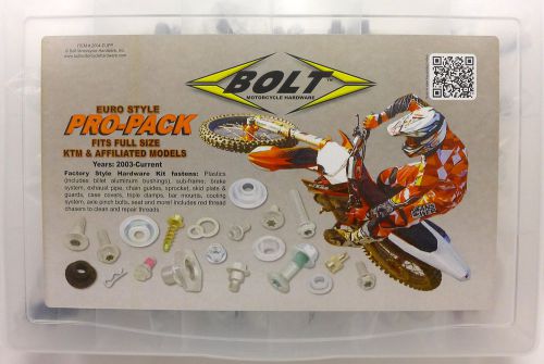 Bolt brand 170 pc. euro style ktm pro-pack factory style hardware kit