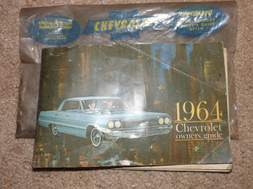 Original 1964 chevy owners manual 2nd edition # 3841540