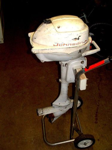 1961 johnson seahorse 3 hp outboard boat motor model jw17 serial b23863 vintage