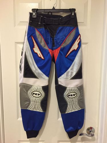 Fly racing racewear motorcross off road dirt bike pants sz 28 style 805