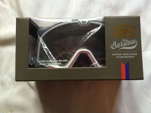 100 barstow classic goggle white with smoke lens