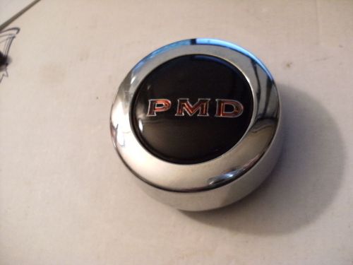 1967-79 pontiac pmd rally ii center cap chrome black red (one) - snap-on style