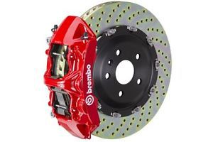 Brembo gt brake kit front 380mm 2 pc drilled 6 piston red a6 3.0t 4.2l c6 05-11