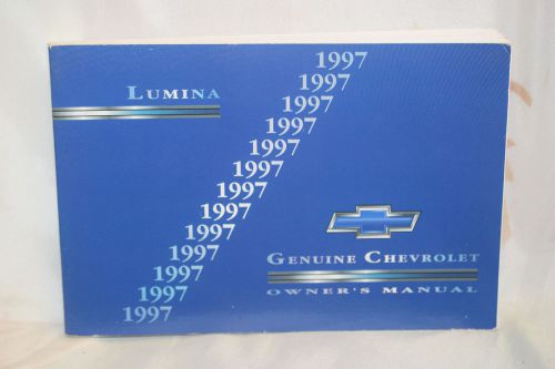 1997 chevrolet lumina original owner&#039;s manual