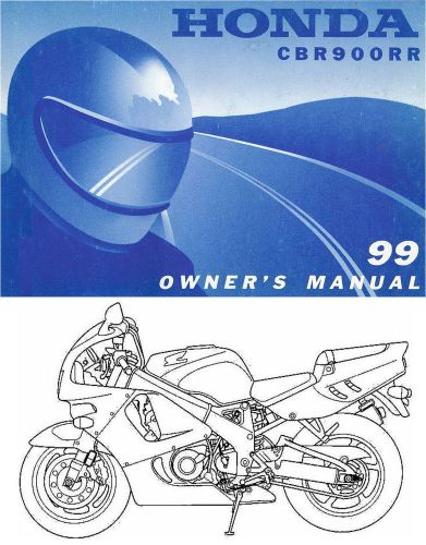 1999 honda cbr900rr fireblade motorcycle owners manual -cbr 900 rr-honda-cbr900