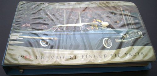 1960 chevrolet finger-tip facts data book corvette corvair impala taxicab police