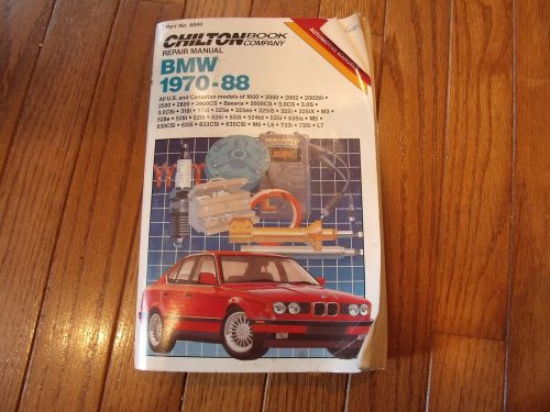 Chilton repair manual bmw 1970-1988 u.s. &amp; canadian # 6844