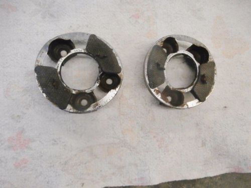 Vintage pair hub o matic wheel balancing weights rare art deco wall hanger shop