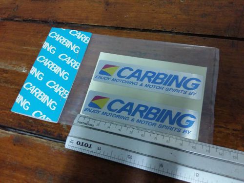 Genuine jdm carbing sticker decal plate panel strut bar arm brace etc.