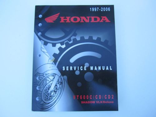 Honda vt600c/cd/cd2 shadow vlx deluxe oem service repair manual 1997-2007 new