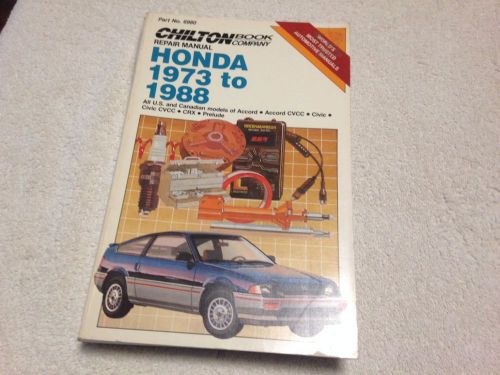1973-1988 honda chilton shop service manual