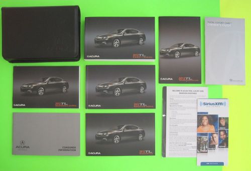 2012 acura tl factory owner&#039;s manual set w/ nav &amp; case *oem*