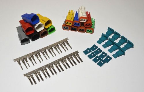 Deutsch dt compatible amphenol at 8 color 2-pin connector kit stamp contacts