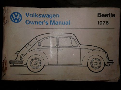 Vintage 1976 vw volkswagen beetle owners manual