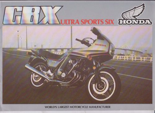 Honda 1000 cbx ultra sports six motorcycle brochure