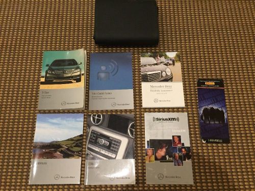 12 2012 mercedes benz e class coupe e350 e550 e63 owners manual set w/ case oem