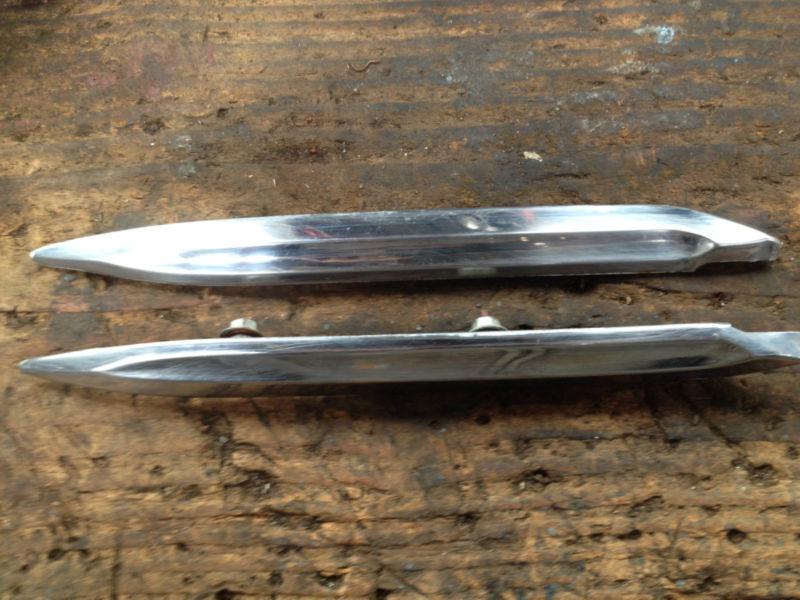 1964 comet cyclone hardtop rear quarter panel pillar sail chrome trim 