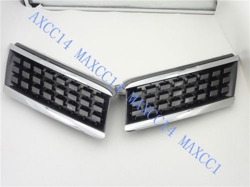 Pair front upper grille grilles bumper for nissan tiida 2004-2011