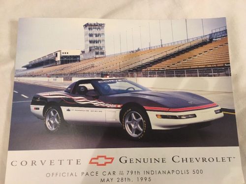 1995 corvette pace car poster 8.5x11 9 of them