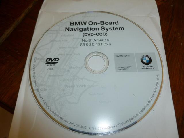 2004 2005 2006 bmw 645ci 645cic 650i navigation dvd ccc map 2008.1 north america