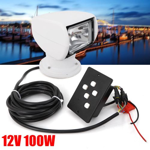 Marine Spotlight Truck Car Boat Search Light Remote Control Spot Light 12V 100W, US $89.02, image 4