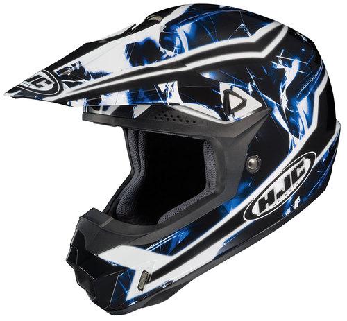 Hjc cl-x6 hydron motocross helmet black, white, blue small