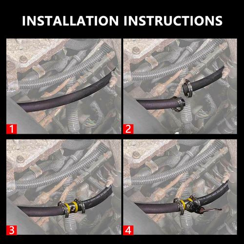 3/8" fuel line fuel pipe pressure t-fitting gauge sensor adapter replacement kit