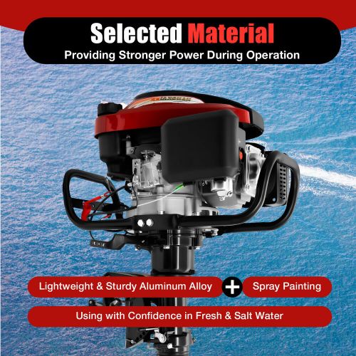 HANGKAI 7HP 4 Stroke 196CC Outboard Motor Fishing Boat Engine Air Cooling System, US $550.09, image 23