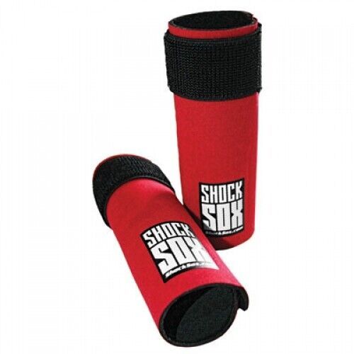 Shock sox fork seal guards 37-50mm fork tube 6" red 6-red for atv/utv