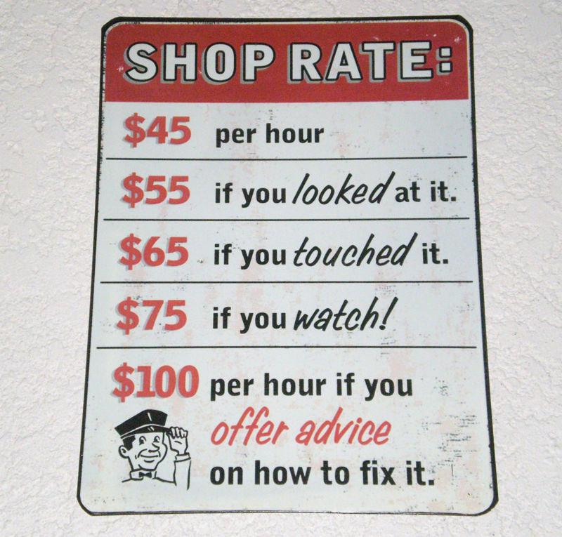 Shop rate vintage style tin sign garage man cave ford pontiac chevy dodge art 
