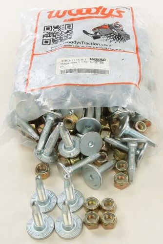 Woody's mega-bite carbide tip studs with locknuts 1.175" 5/16" 96-pack